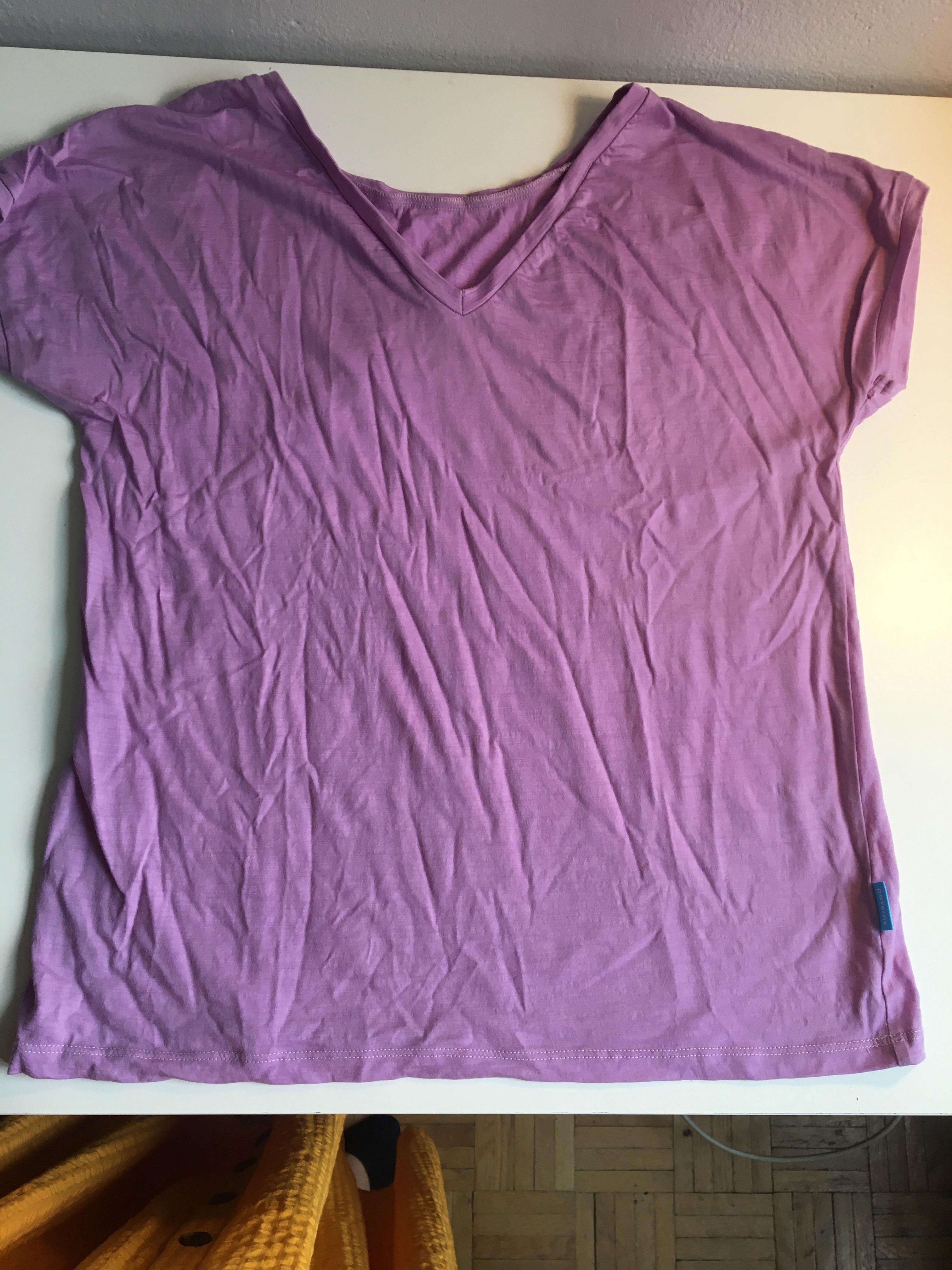 Koszulka damska V-neck, 100% merino