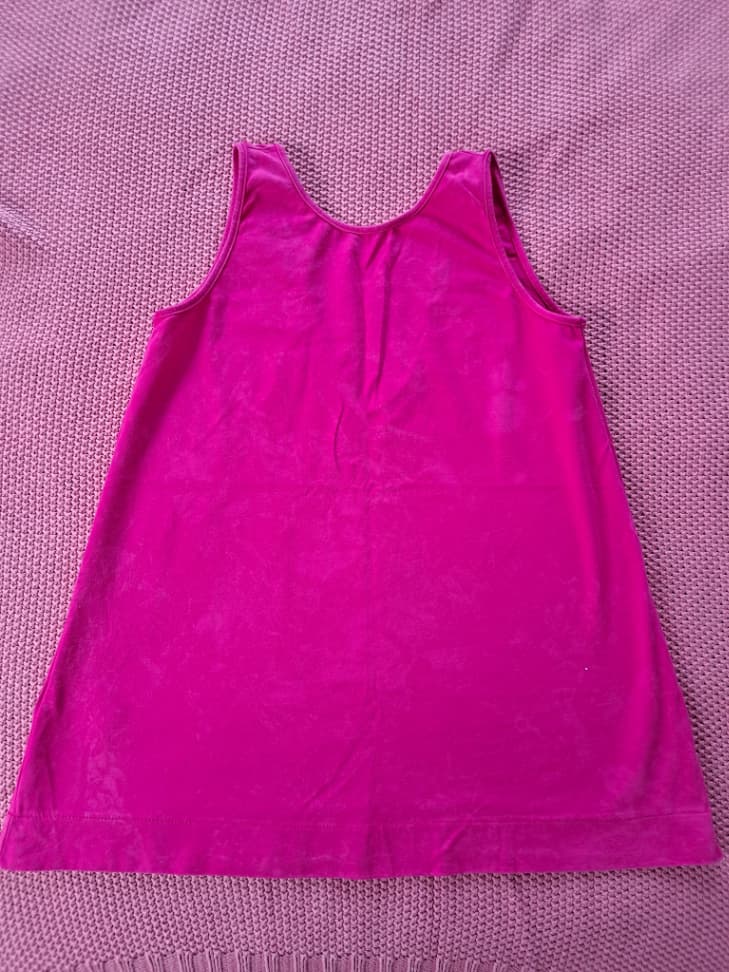 Sukienka magenta V DRESS