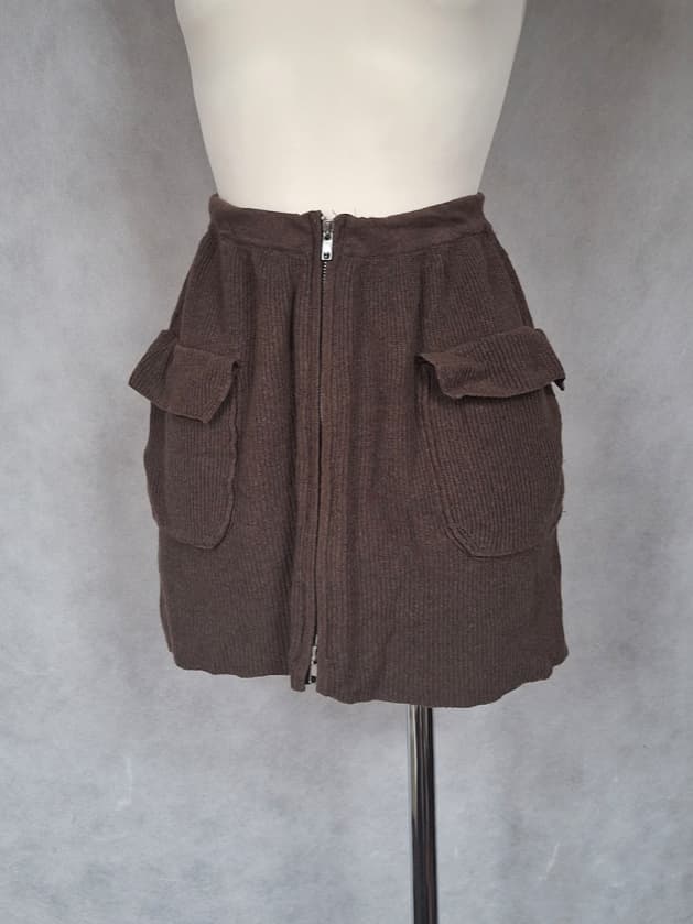 Stefanel | Spódnica mini | Wełna + Kaszmir | 36/ 38