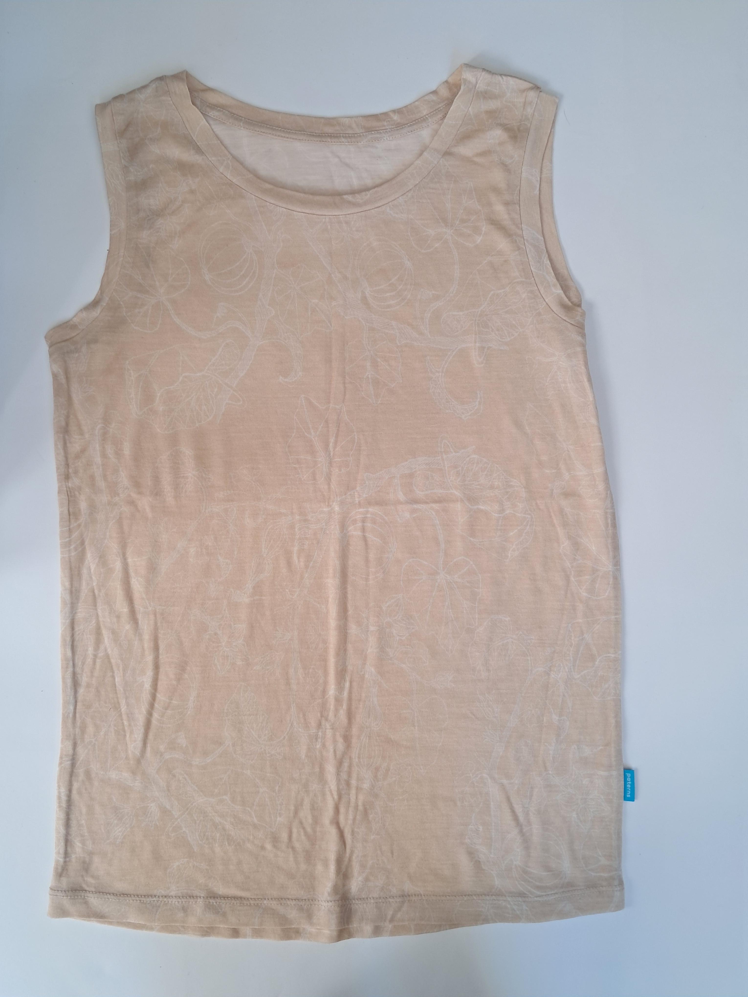 Top damski, wzór pumpskin, krój oversize 100% merino, rozmiar XS