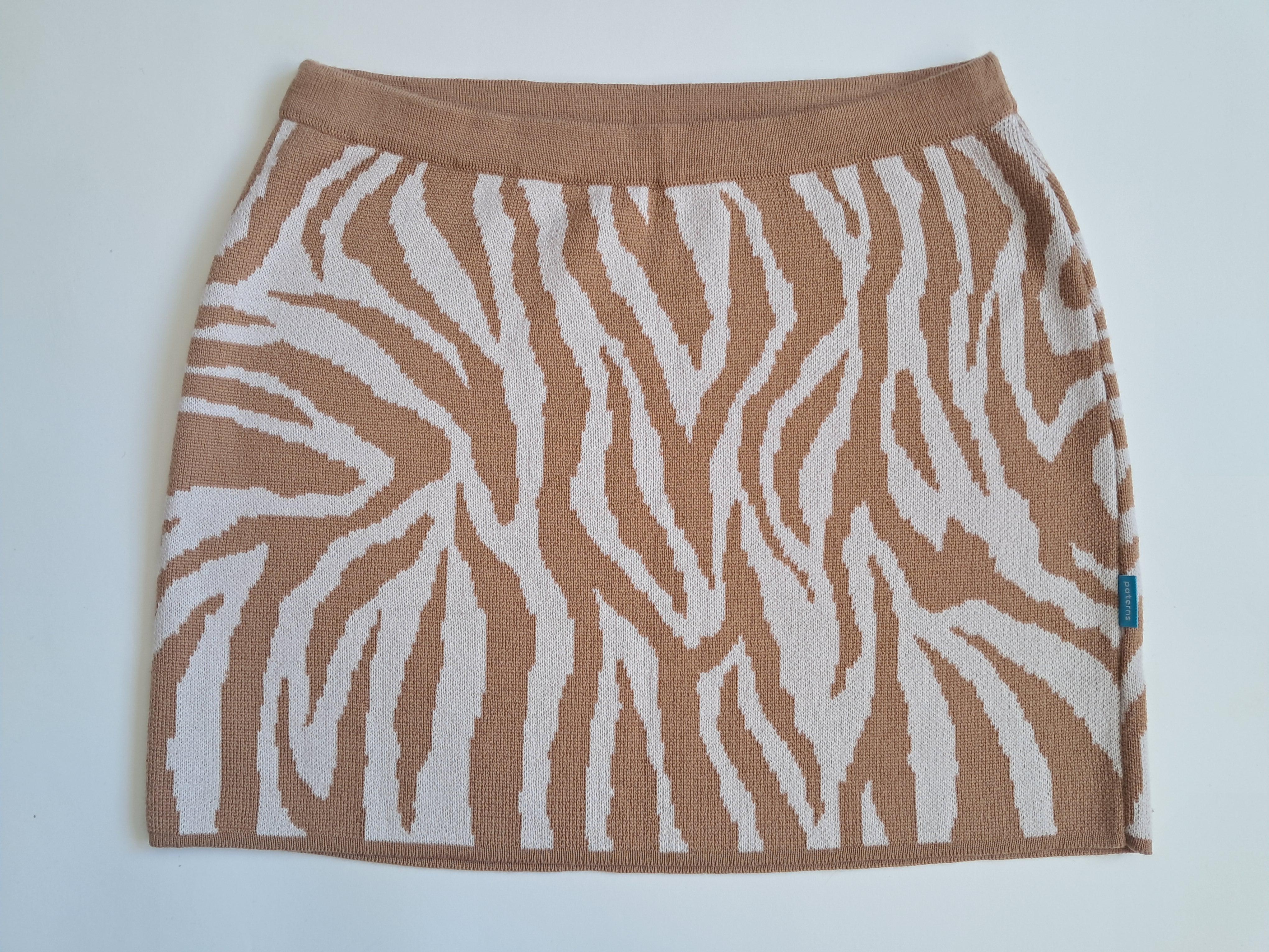 spódnica żakardowa, 100% merino, rozmiar S