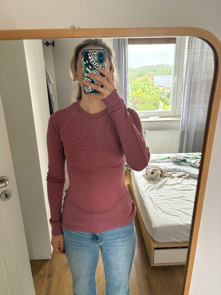 Longsleeve Bielizna Termoaktywna różowa Paterns